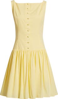 Julia Jordan Square Neck Sleeveless Cotton Dress