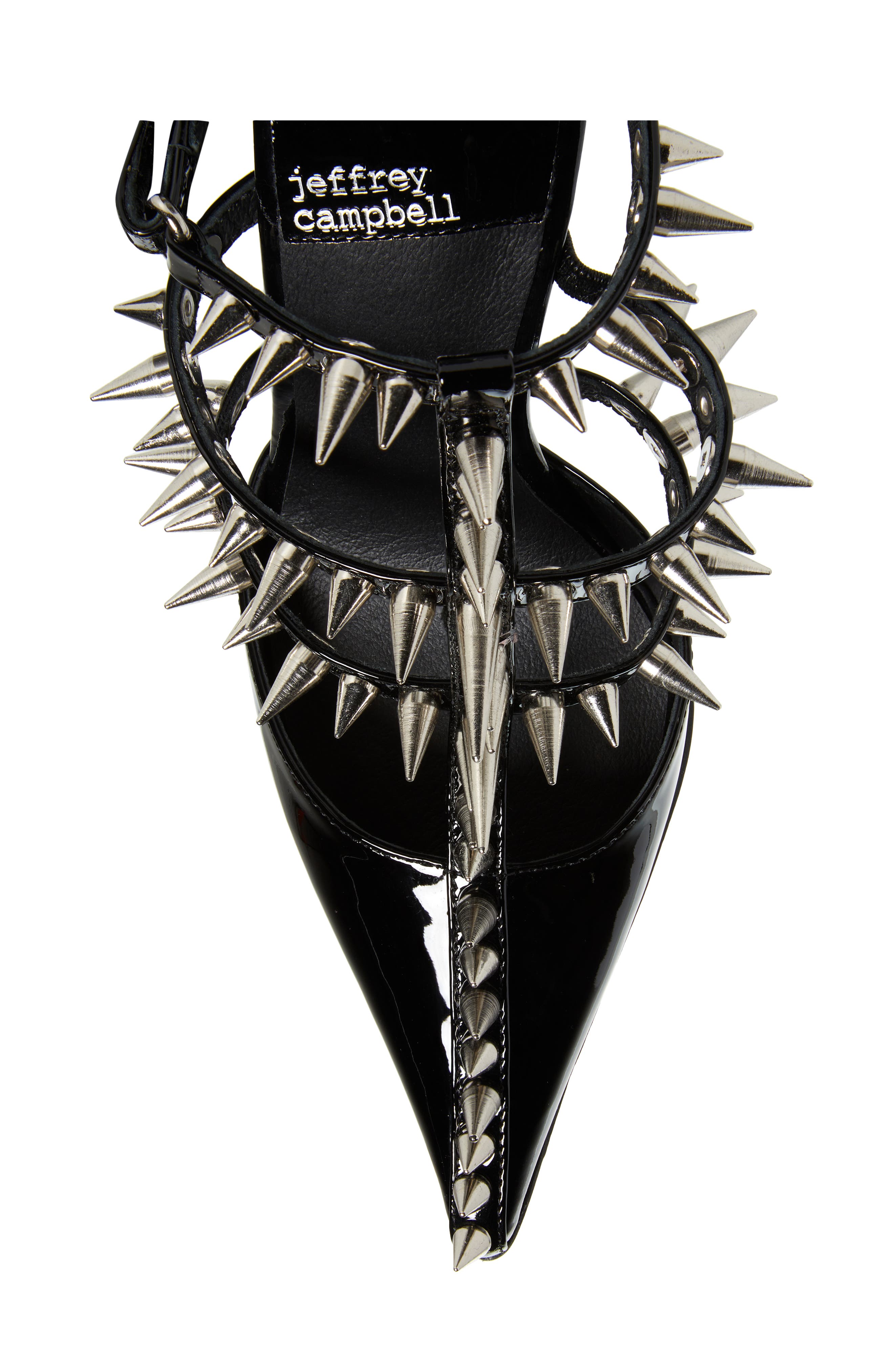 Jeffrey Campbell Step Back Spiked Pointed Toe Pump, Alternate, color, 