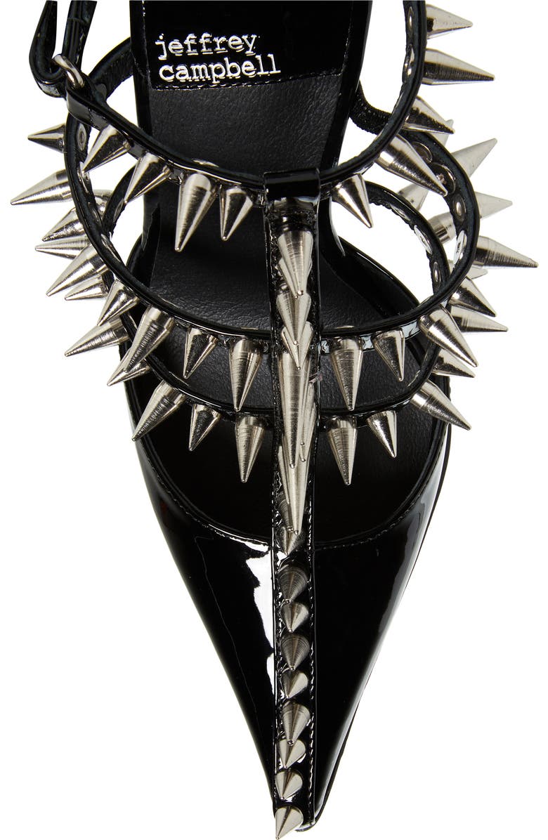 Jeffrey Campbell Step Back Spiked Pointed Toe Pump, Alternate, color,