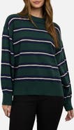 Blu Pepper Stripe Crew Sweater