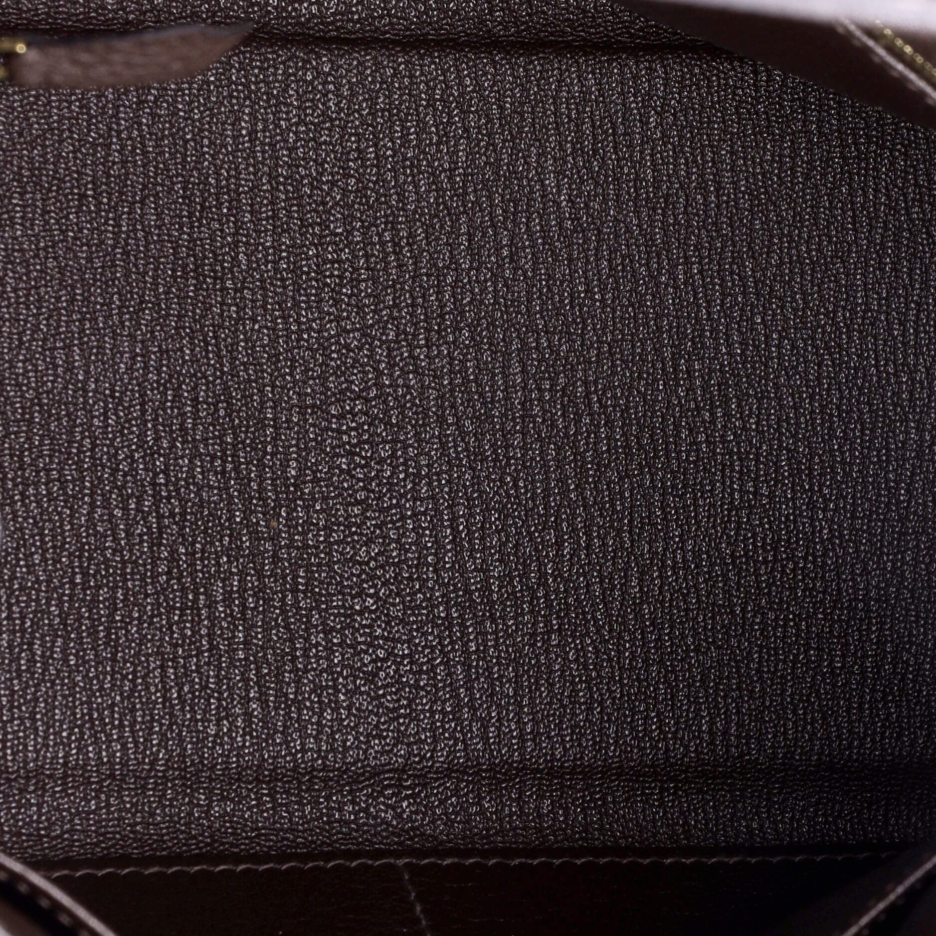 Pre-Owned Hermes Kelly Handbag Brown Togo with Gold Hardware 28, Alternate, color, 