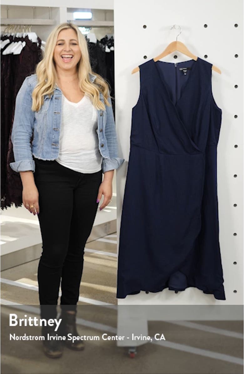 Rochelle Linen Blend Midi Dress, sales video thumbnail