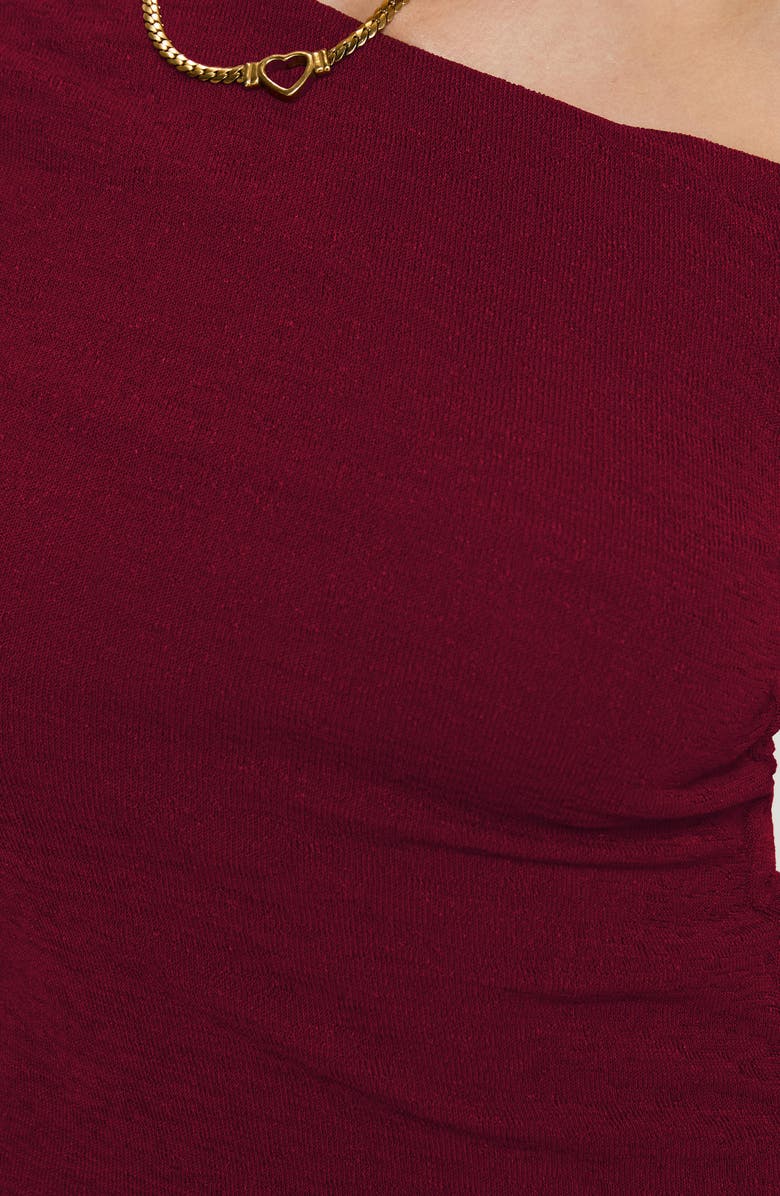 Princess Polly Malian Off the Shoulder Long Sleeve Crop Top, Alternate, color, 