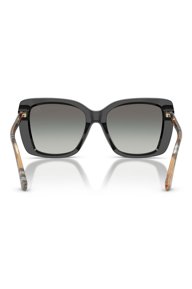 54mm Square Sunglasses, Alternate, color, BLACK / GREY GRADIENT