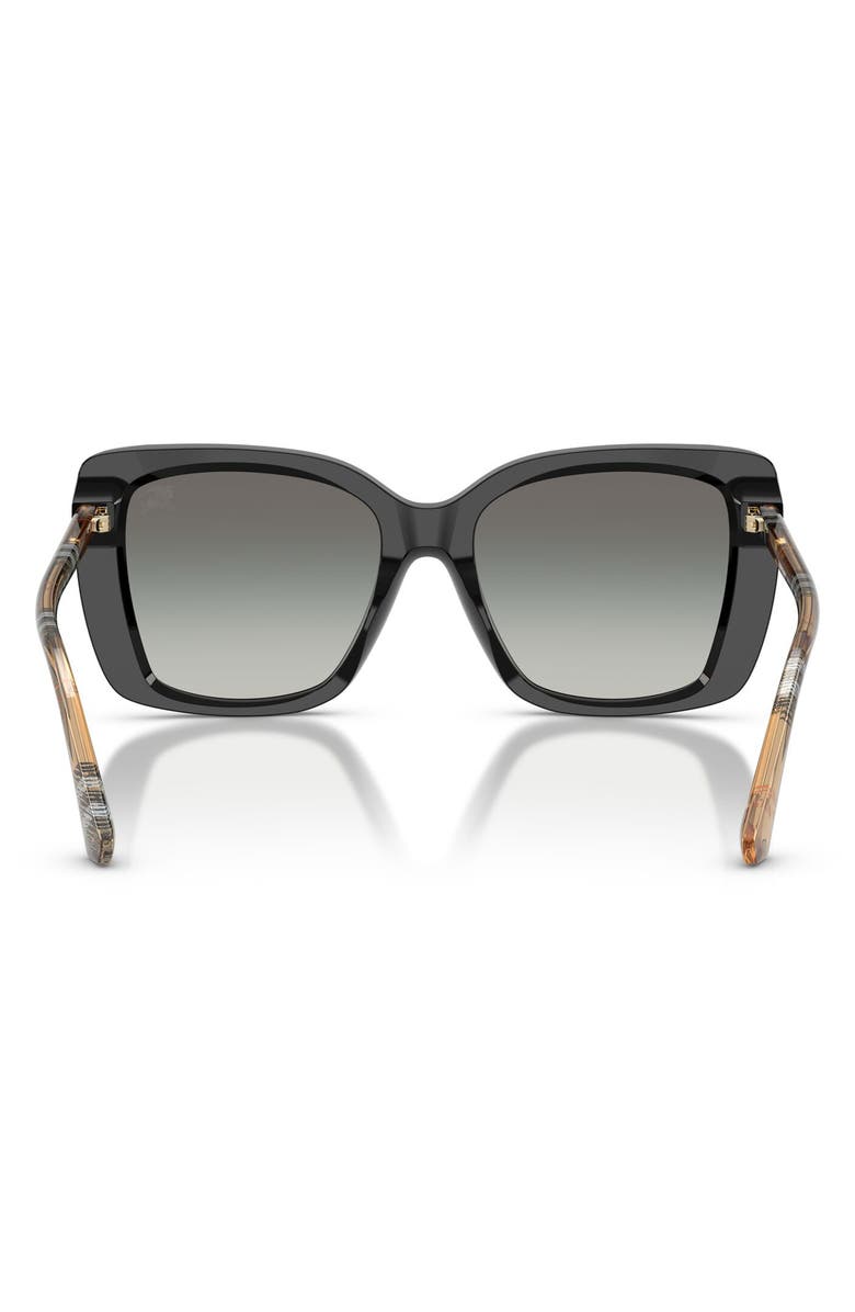 Burberry 54mm Square Sunglasses, Alternate, color, Black / Grey Gradient