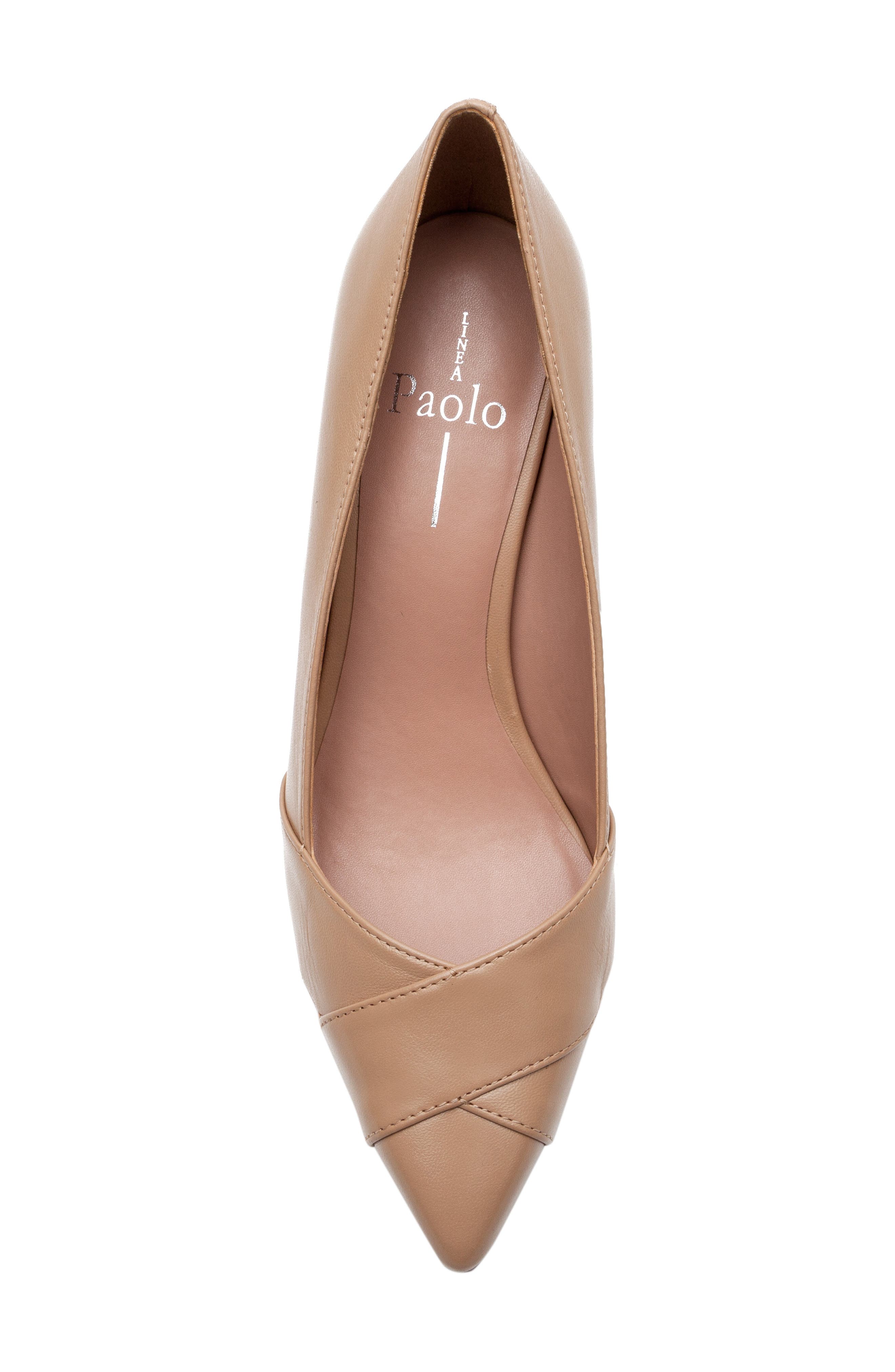 Linea Paolo Palos Pointed Toe Pump, Alternate, color, Desert Sand