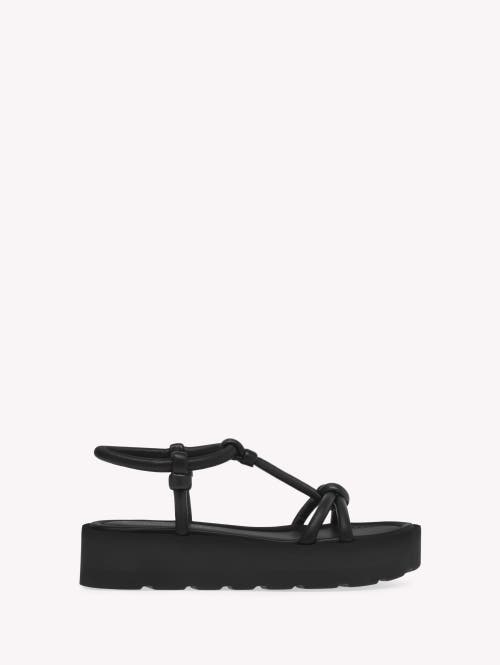 Shop Gianvito Rossi Marine Sandal In Black Nappa