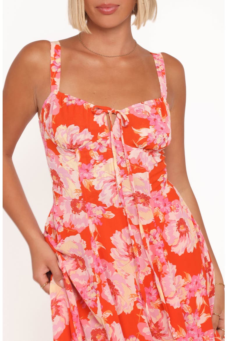 Elodie Floral Midi Sundress, Alternate, color, RED FLORAL