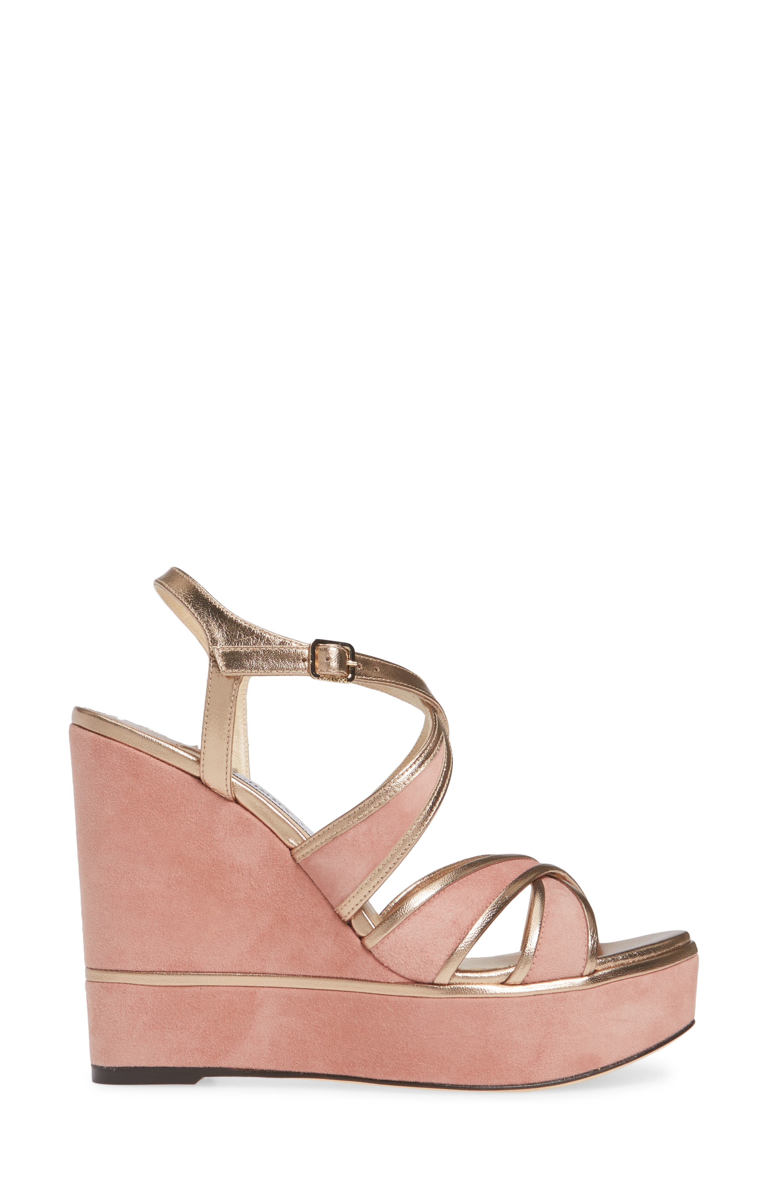 Jimmy Choo Alissa Platform Wedge, Alternate, color, 