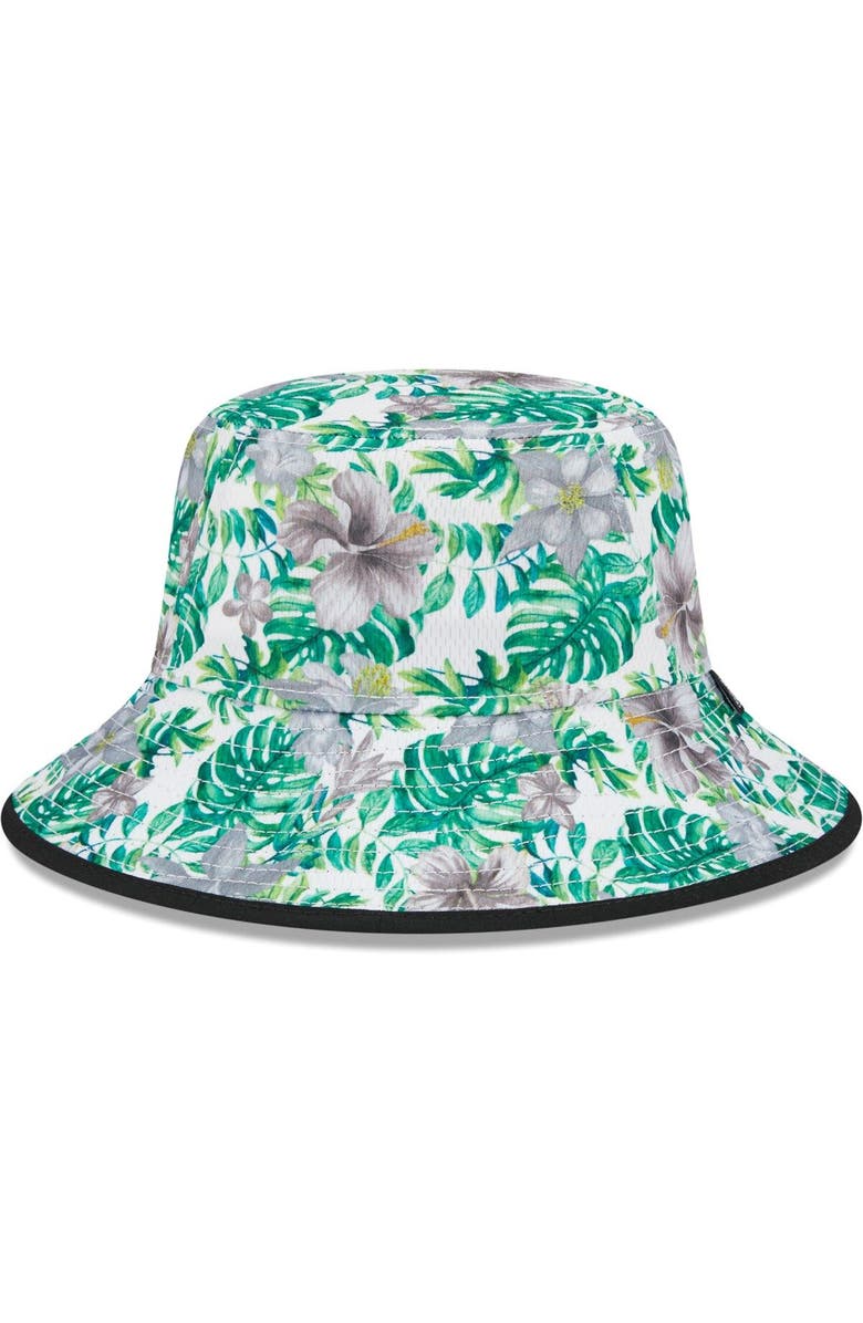New Era Men's New Era White Las Vegas Raiders Botanical Bucket Hat, Alternate, color, White