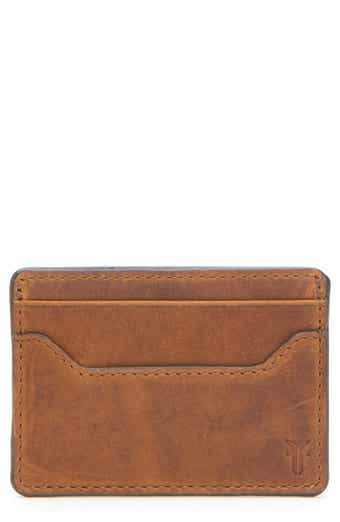 Frye Logan Leather Money Clip Card Case