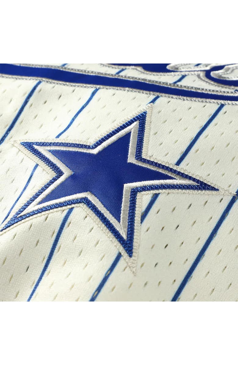 Mitchell & Ness Men's Mitchell & Ness Emmitt Smith Cream Dallas Cowboys Name & Number Mesh Button-Up Baseball Jersey, Alternate, color, Cream