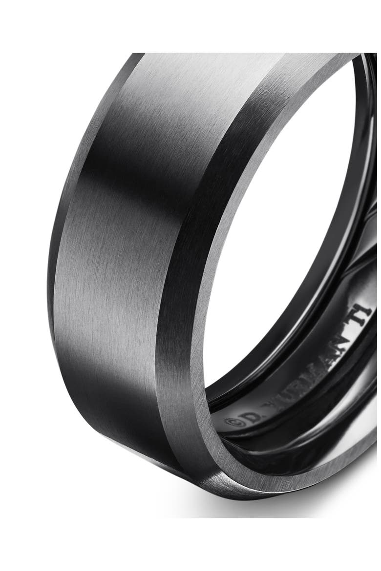 Beveled Titanium Band, Alternate, color, BLACK TITANIUM