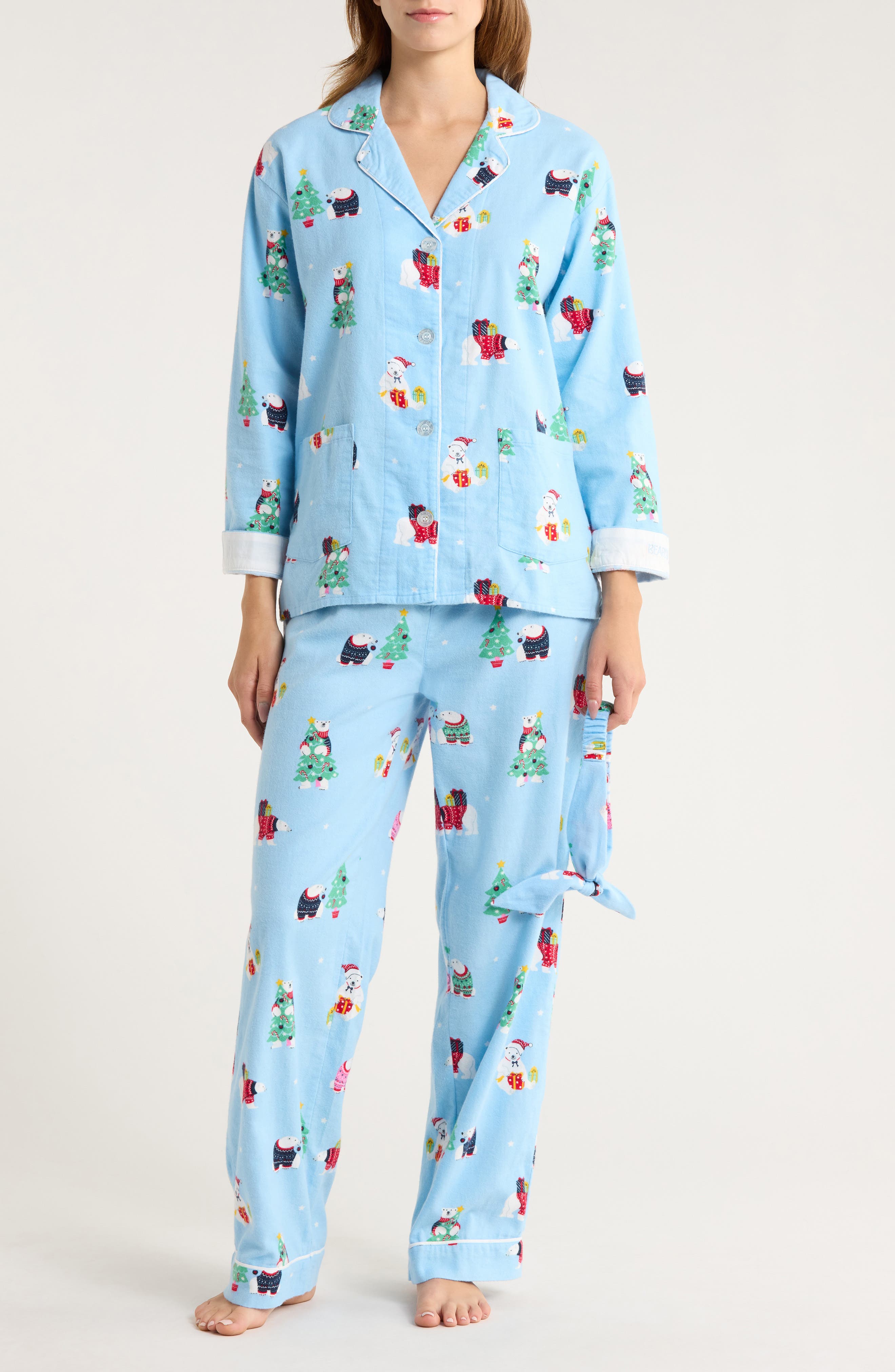 PJ Salvage Print Flannel Pajamas