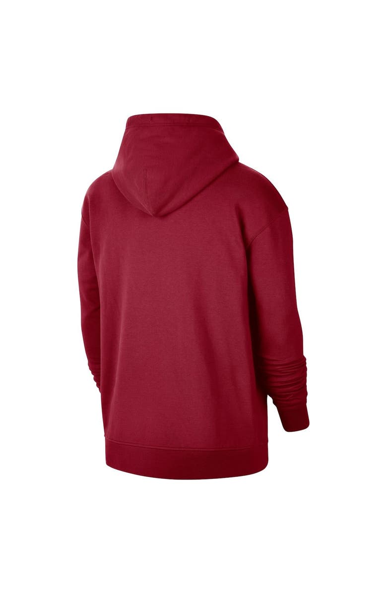 Jordan Brand Men's Jordan Brand Crimson Oklahoma Sooners Travel Fleece Full-Zip Hoodie, Alternate, color, 
