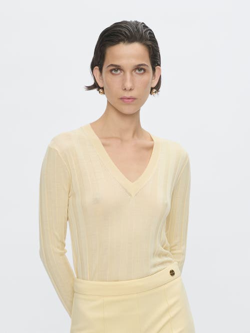 CALLAS MILANO CALLAS MILANO RIONE V-NECK RIB SWEATER 