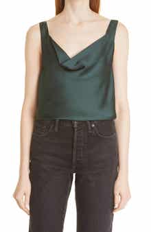 Jaida Cowl Neck Satin Cami