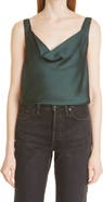 PAIGE Jaida Cowl Neck Satin Cami