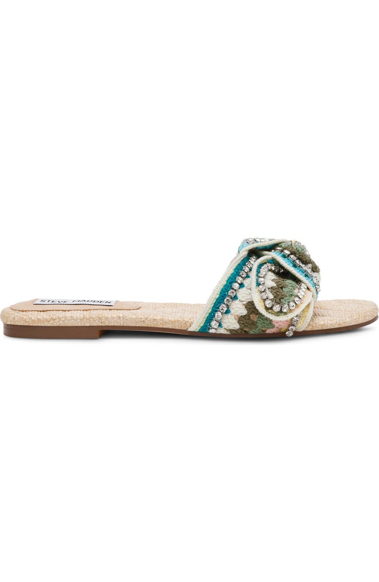 Steve Madden Misha Slide Sandal, Alternate, color, Turquoise Multi