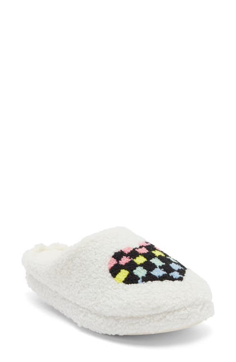 Heart Faux Shearling Slipper (Women)