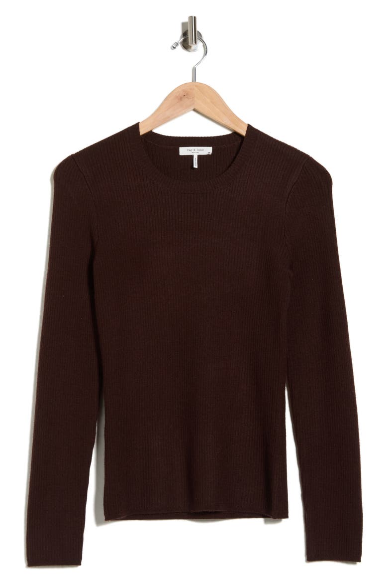 Annalise Crewneck Sweater, Alternate, color, ESPRESSO