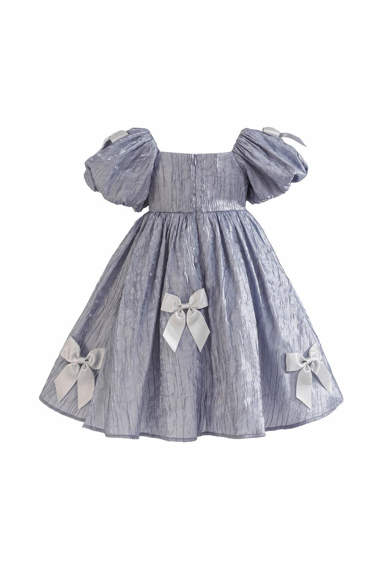 Clarissa Bow Party Dress, Alternate, color, Blue