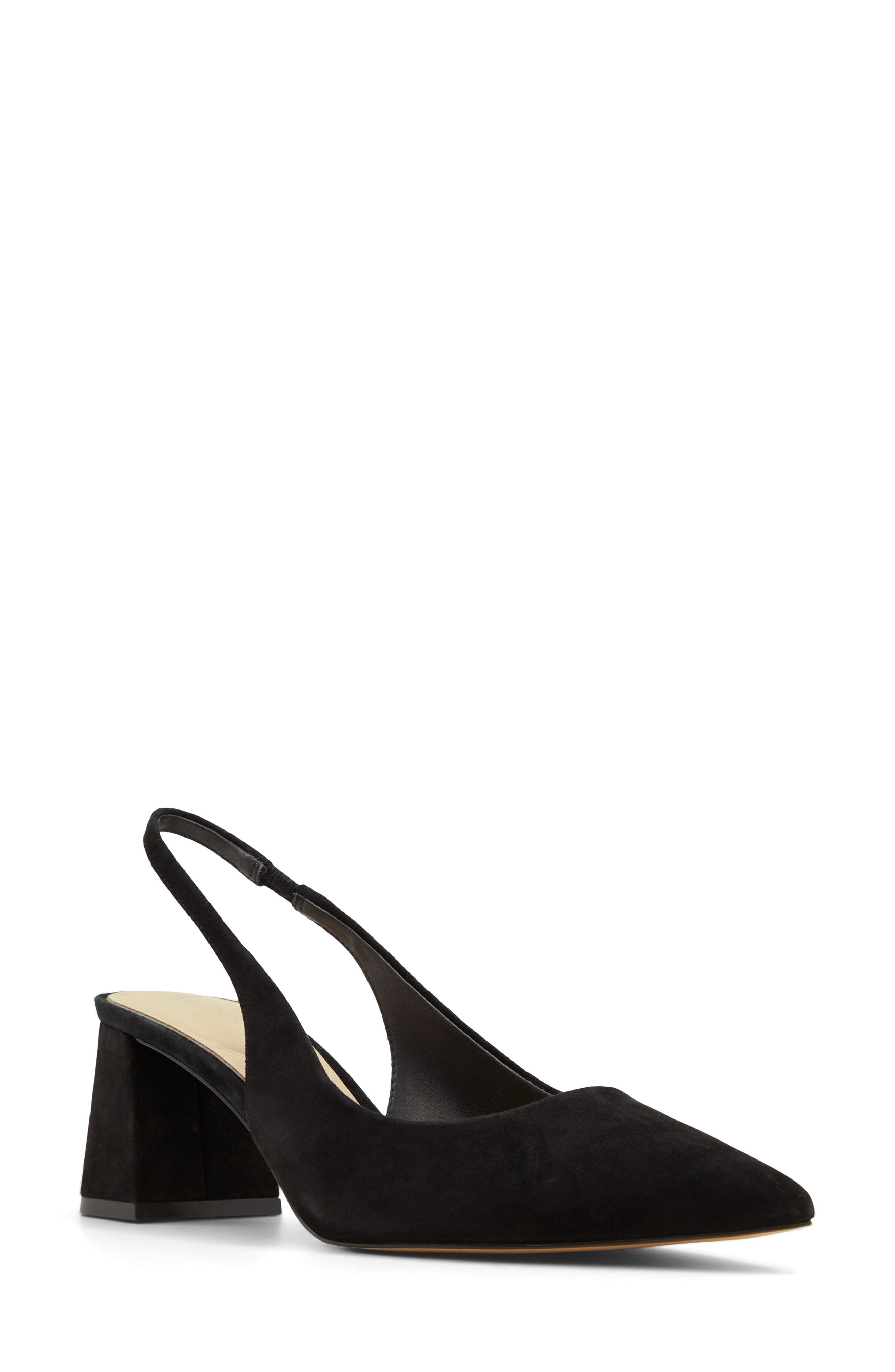 ALDO Uliana Slingback Pointed Toe Pump, Main, color, Black
