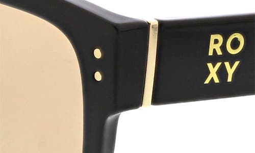 Roxy Midsize 52mm Square Sunglasses In Black/olive