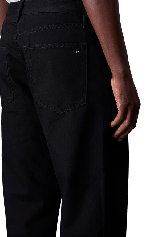 Rag & Bone Tapered Leg Jeans In Black