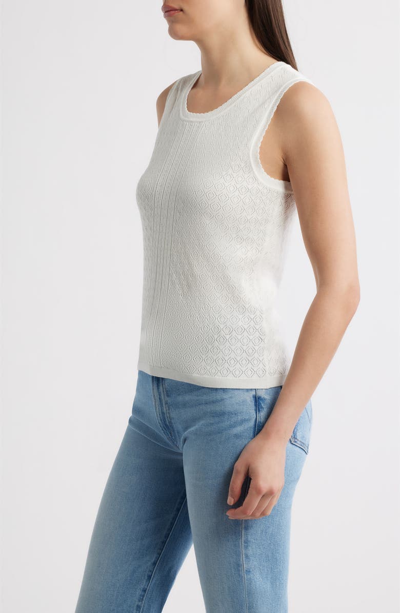Elie Tahari The Steele Sweater Tank, Alternate, color, Ivory