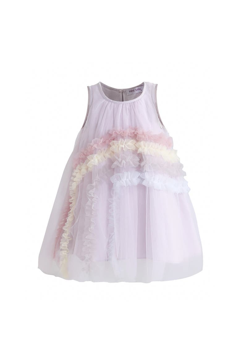 Cressida Pastel Ruffle Dress, Main, color, Purple