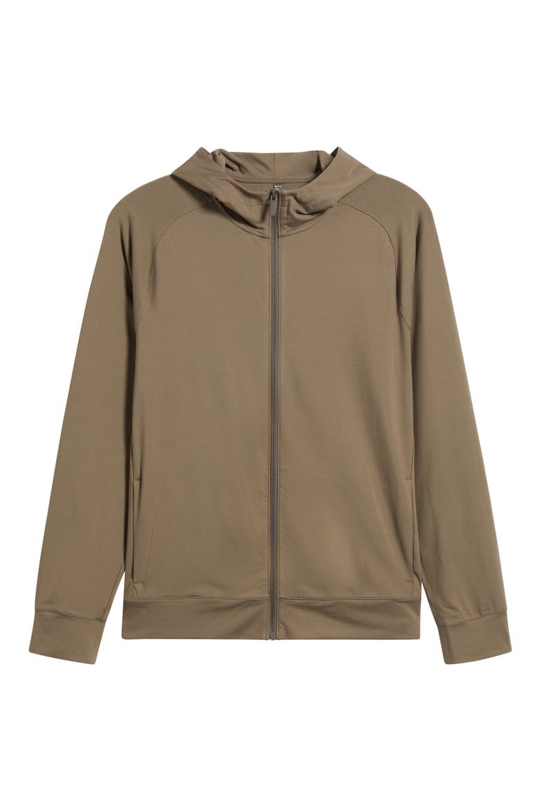Live In Performance Zip Hoodie, Alternate, color, BROWN MOREL