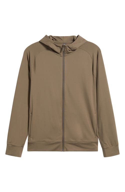Zella Live In Performance Zip Hoodie In Brown