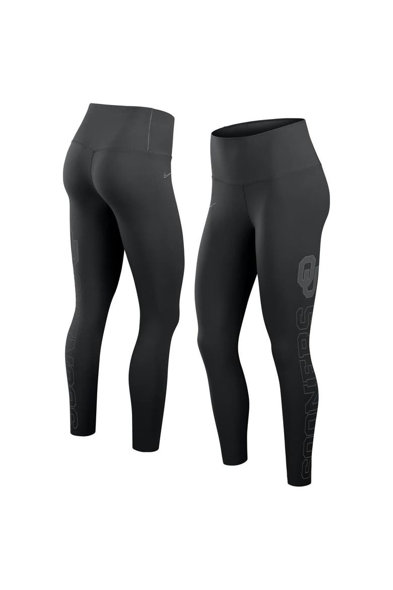 Women's Nike Black Oklahoma Sooners Zenvy Performance Leggings, Main, color, Black