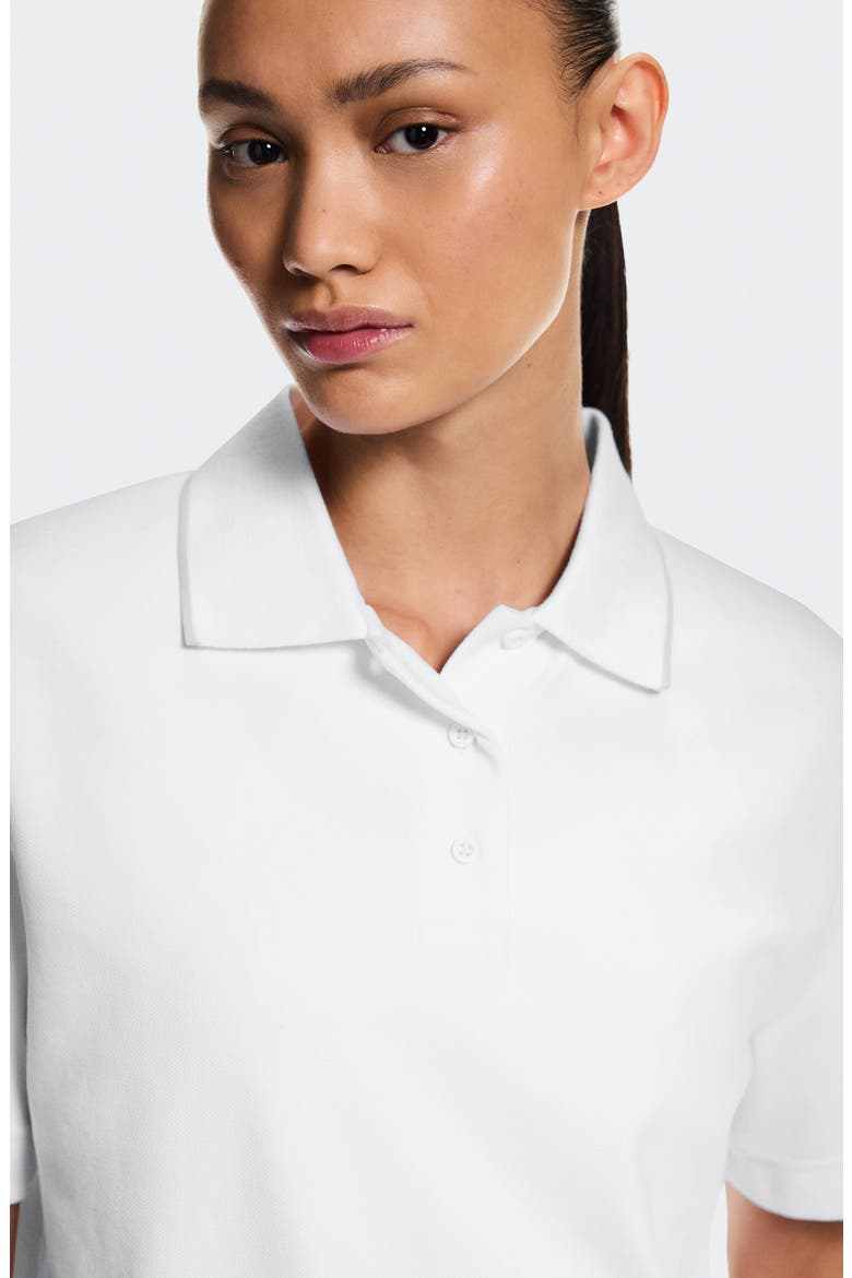 Courtside Tipped Piqué Polo, Alternate, color, WHITE/ SAND