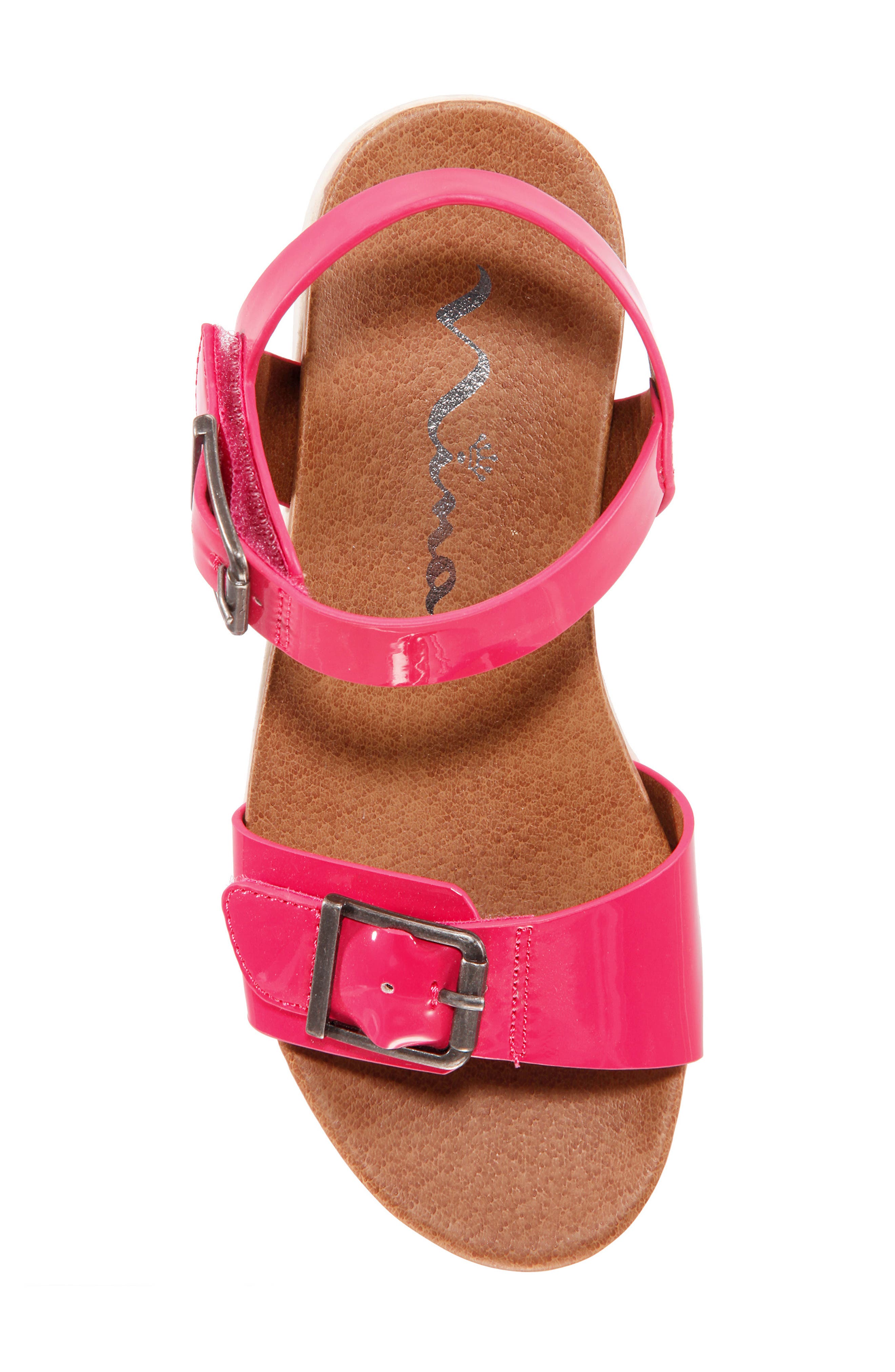 Jacklin3 Quarter Strap Sandal, Alternate, color, CORAL PATENT