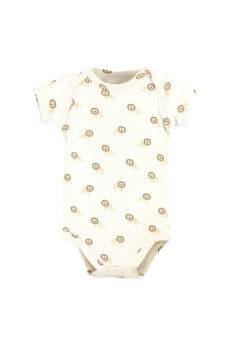 Essential Cotton Bodysuits 5-Piece Set, Alternate, color, Brave Lion 5 Pack