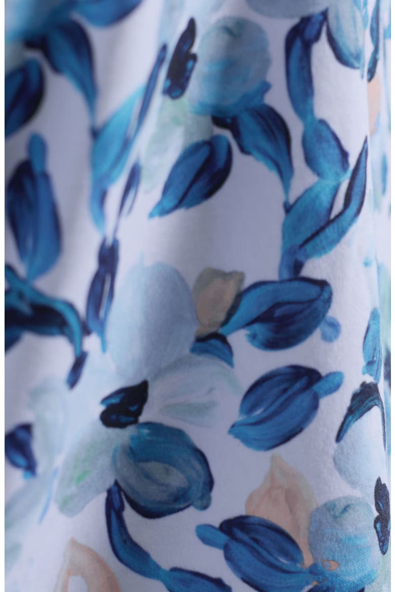 Hendrix Digital Abstract Floral Print Pima Cotton Polo, Alternate, color, MENTHOL