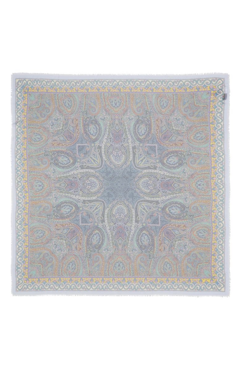 Etro Aida Paisley Modal & Silk Scarf, Main, color, 