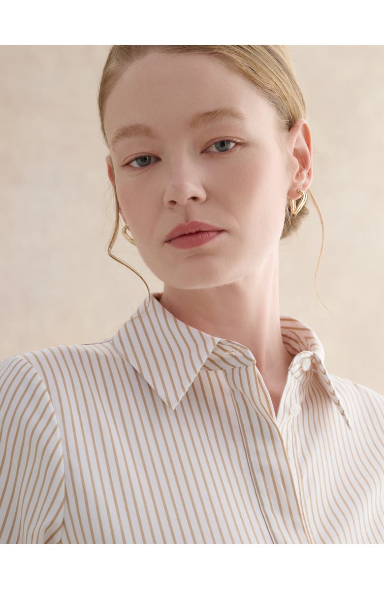 HOBBS LONDON Andra Shirt, Alternate, color, Neutral White