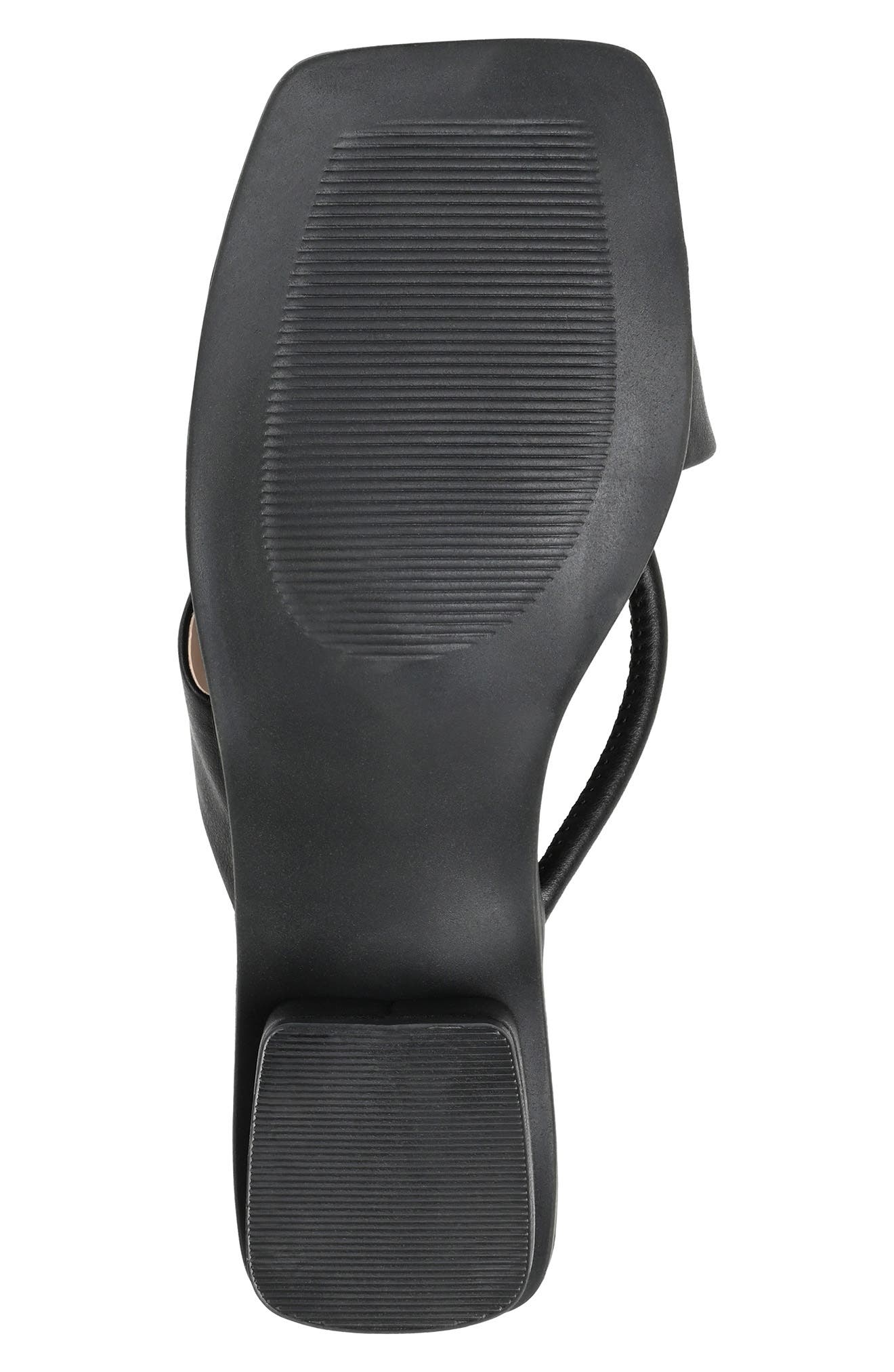 Journee Collection Mina Strappy Heeled Mule, Alternate, color, Black