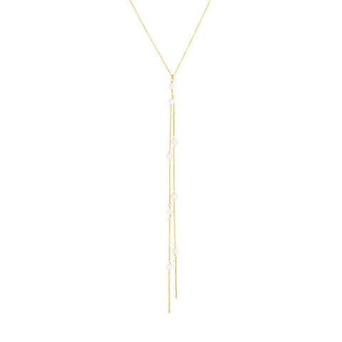 Bobbi Pearl Lariat Necklace