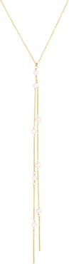 Set & Stones Bobbi Pearl Lariat Necklace