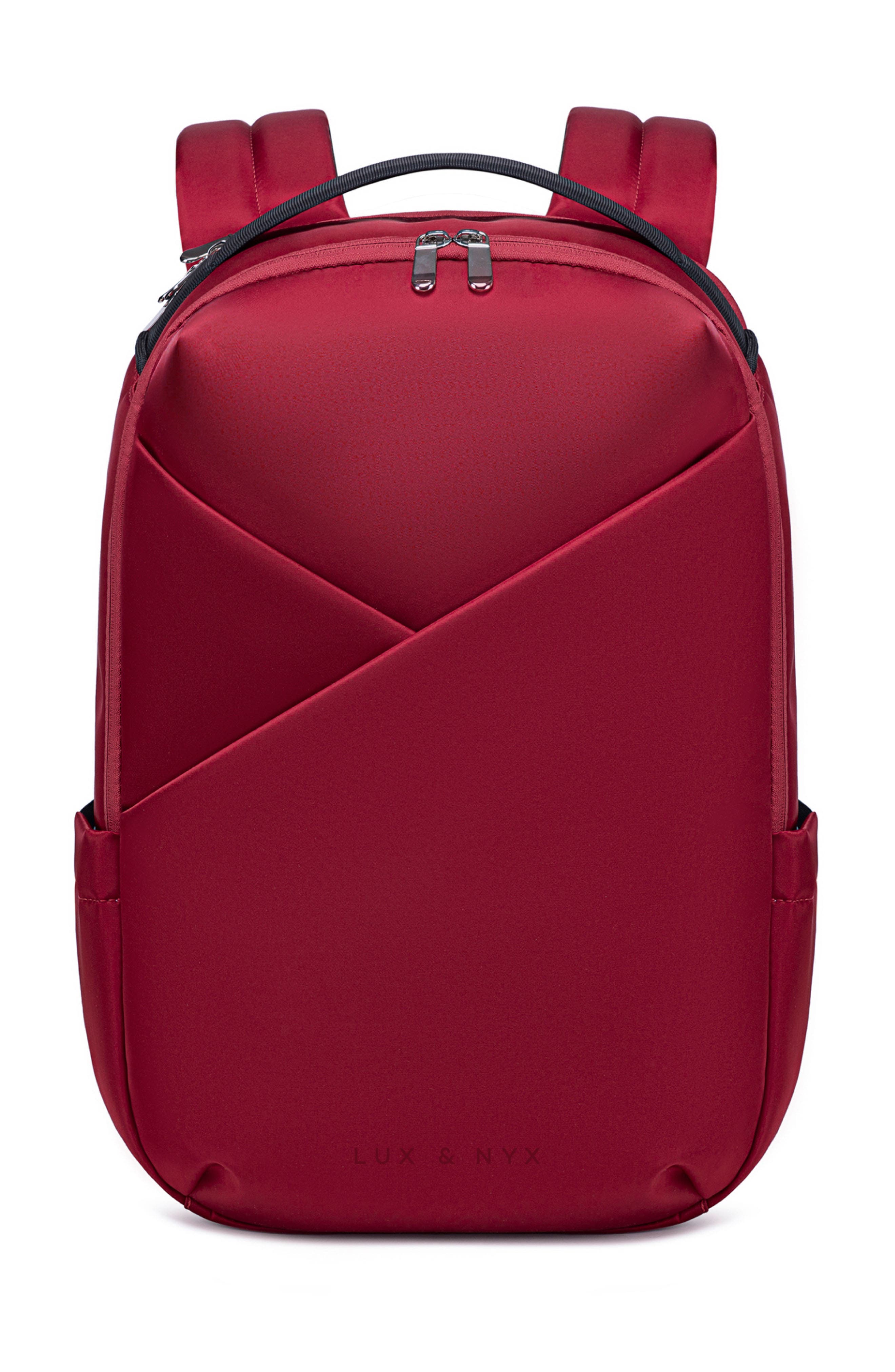 Women's Origami 16-inch Laptop Backpack, Main, color, Crimson Red