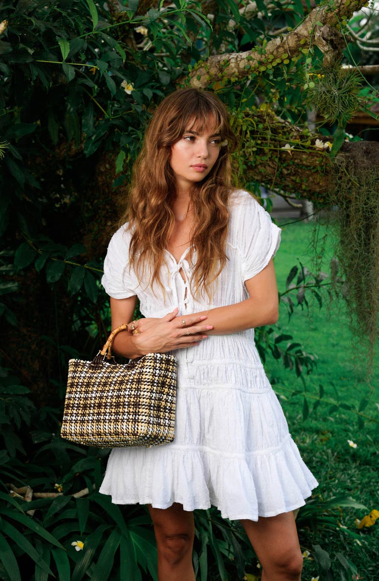 BRUNNA.CO The Srikandi Ruffle Mini Dress, Alternate, color, White