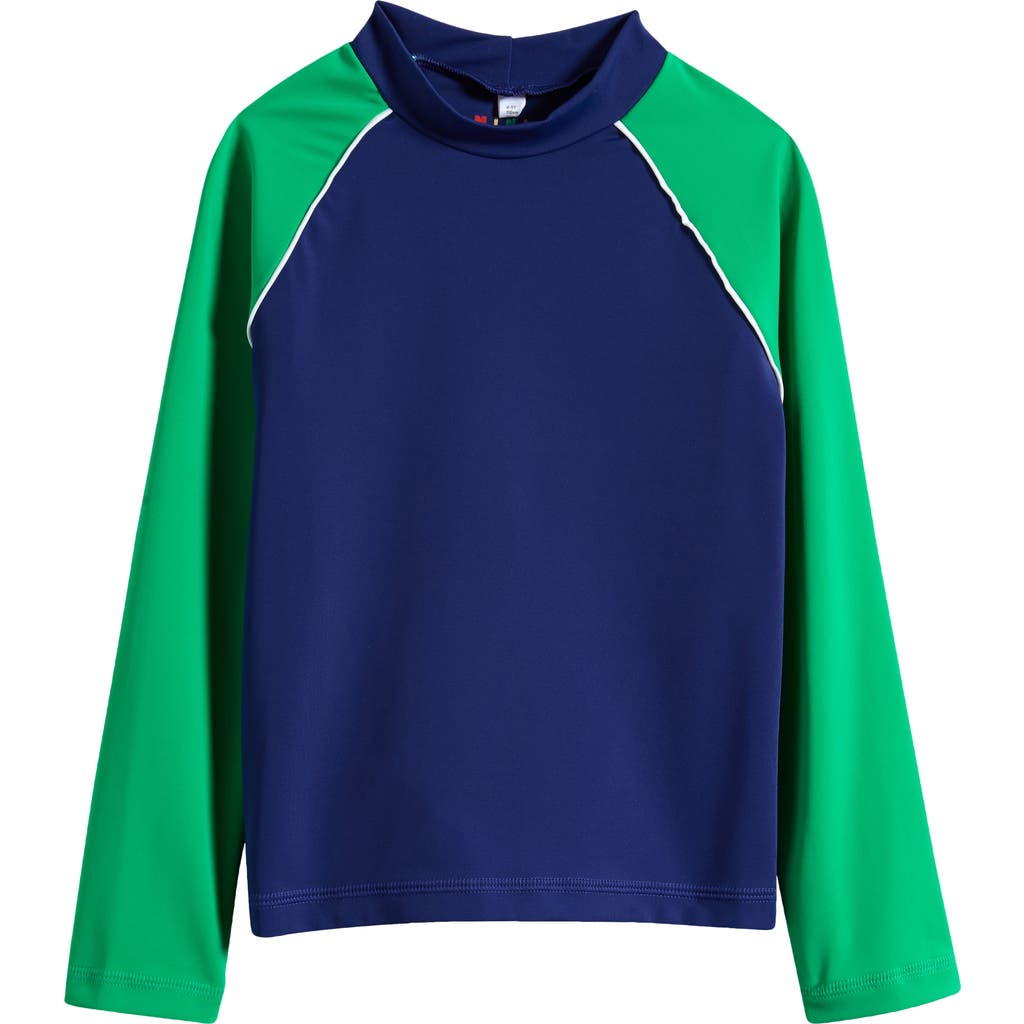 Mini Boden Kids' Colorblock Long Sleeve Rashguard In Multi