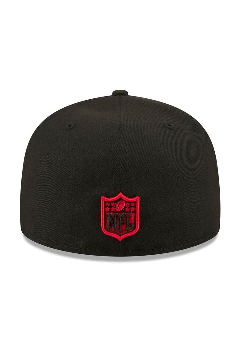 Men's New Era Black San Francisco 49ers 80th Anniversary 59FIFTY Fitted Hat, Alternate, color, Black