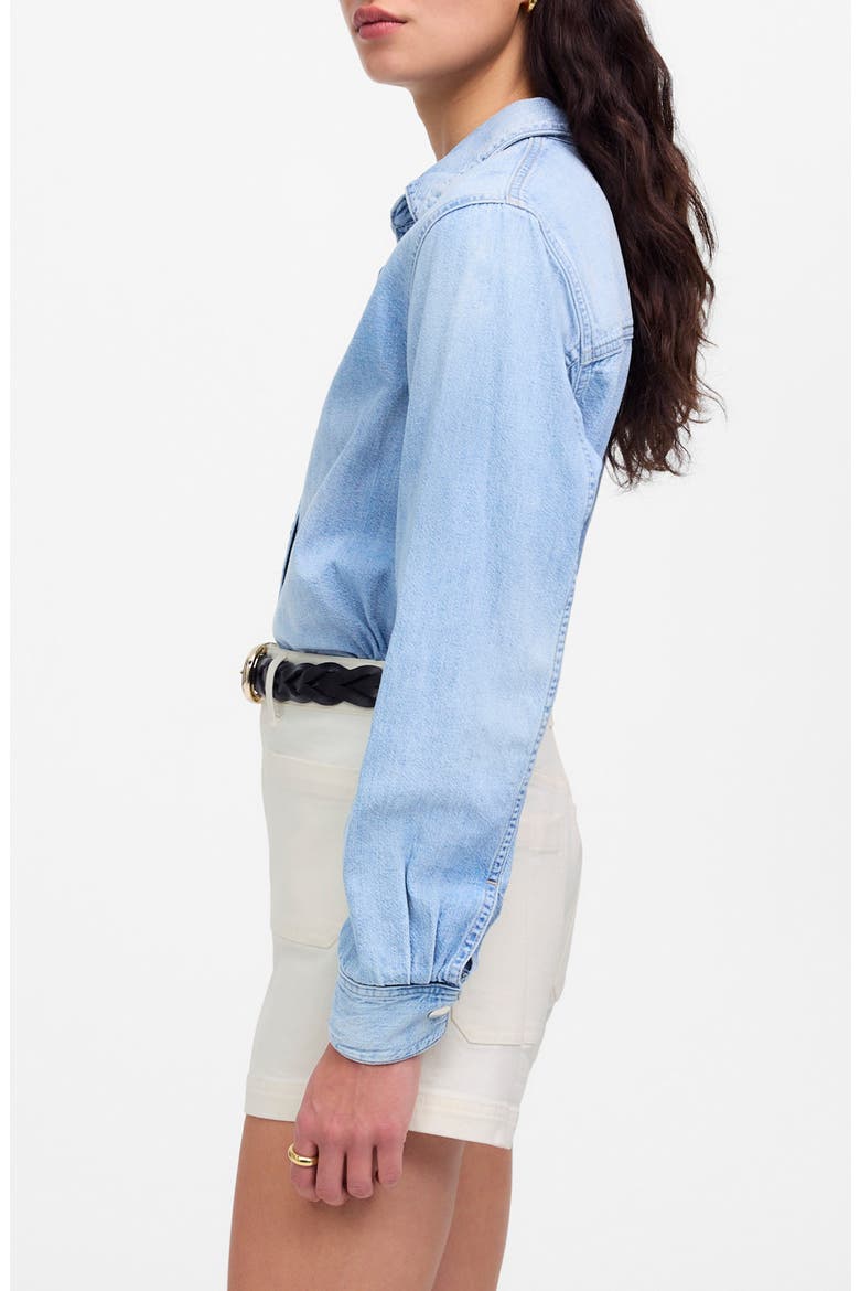 The Denim Emmett Shorts, Alternate, color, TILE WHITE