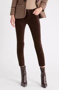 L'AGENCE Margot Velvet Crop Skinny Jeans