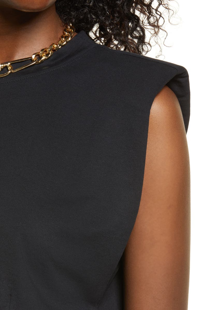 Open Edit Strong Shoulder Crop Cotton Muscle Top, Alternate, color,